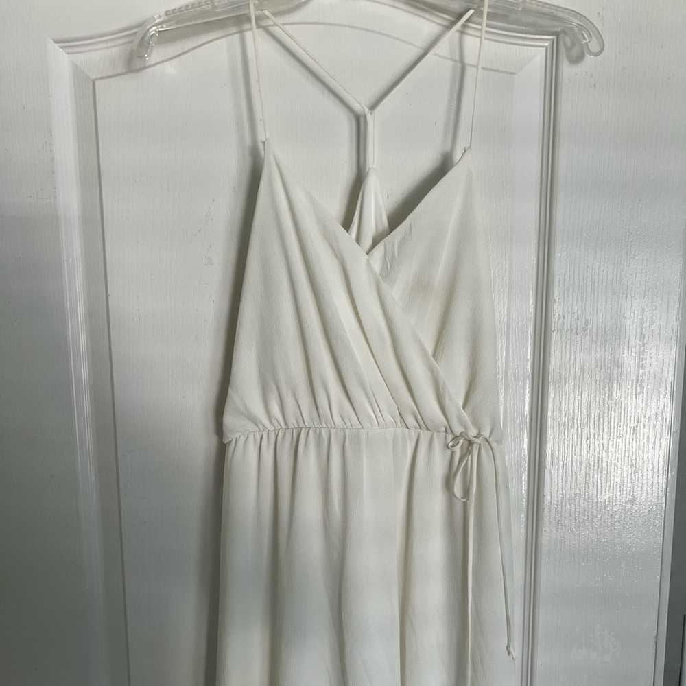 White mini dress